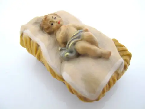 Anri Italy Karl Kuolt Baby Jesus Nativity Manger Christmas Figurine, photo 7 of 8