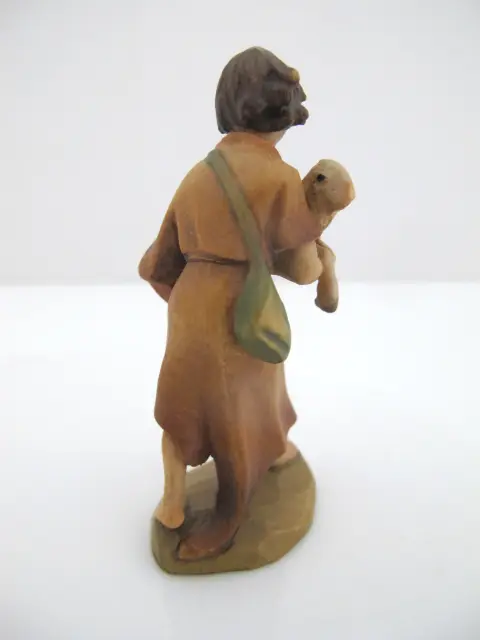 Anri Italy Ulrich Bernardi Shepherd Boy With Lamb Christmas Nativity Figurine, photo 4 of 7