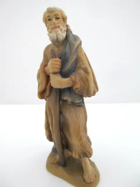 Anri Italy Ulrich Bernardi Shepherd With Stick Nativity Figurine, photo 2 of 7