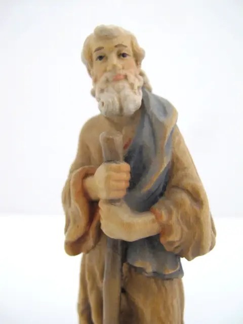 Anri Italy Ulrich Bernardi Shepherd With Stick Nativity Figurine, photo 3 of 7