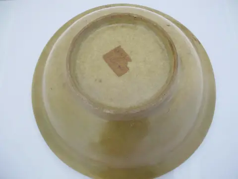 Antique Chinese Celadon Tang Dynasty Yue Ware Style Rimmed Bowl, photo 7 of 8