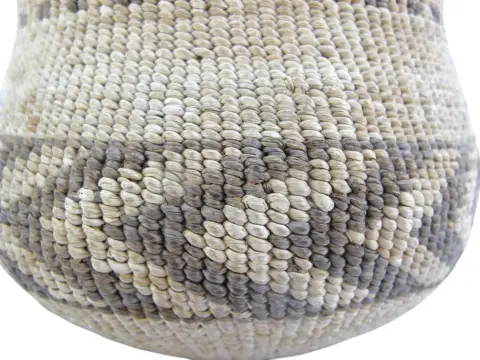 Antique Northern California Hupa/Yurok/Karuk Native Chevron Basket Bowl, photo 6 of 11