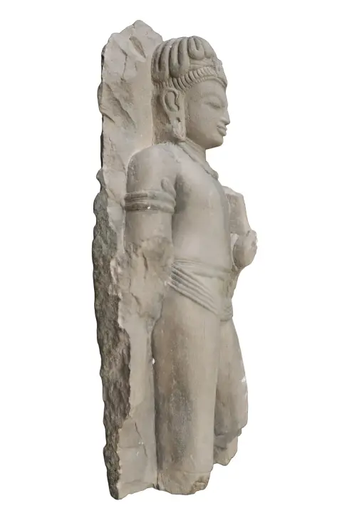 Antique Sandstone Bodhisattva Statue, photo 3 of 9