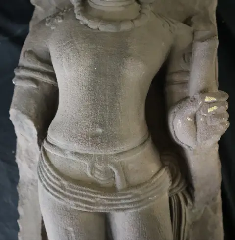 Antique Sandstone Bodhisattva Statue, photo 8 of 9
