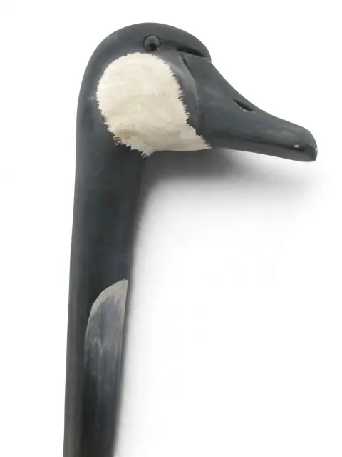 Canada Goose Decoy Carved Wood Handle Walking Stick Cane, photo 3 of 9