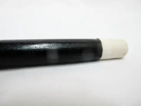 Carved Deer Antler Grim Reaper Face Hidden Blade Folk Art Walking Stick Cane, photo 12 of 12