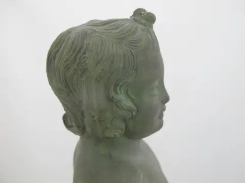Cherub Putto With Dolphin Amr Pompeii Fountain Replica Composite Statue, photo 10 of 12