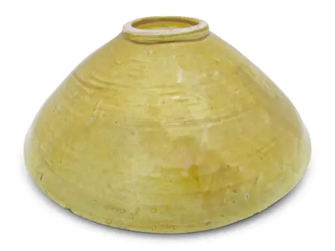 Chinese Ming Hongzhi Style Dragon & Phoenix Delicate Yellow Bowl, photo 10 of 12