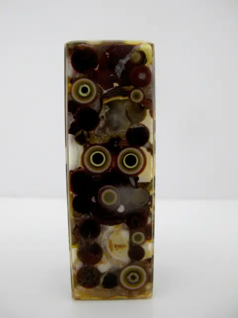 Chinese Orbicular Ocean Jasper Tower Chop Seal Stamp, photo 2 of 8