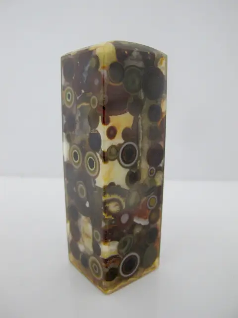 Chinese Orbicular Ocean Jasper Tower Chop Seal Stamp, photo 3 of 8