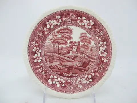 Copeland Spode Tower Pink Pastoral 7 3/4" Salad Plate Set of 5, photo 5 of 10