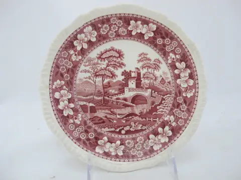 Copeland Spode Tower Pink Pastoral 7 3/4" Salad Plate Set of 5, photo 6 of 10