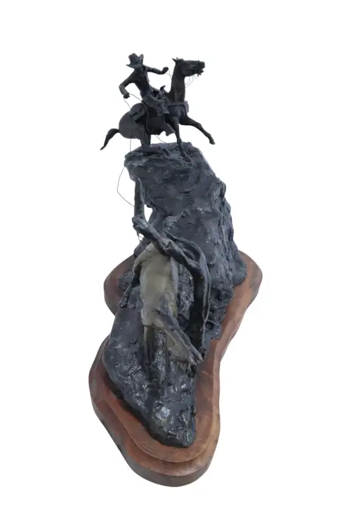 Dan Huber "That Dirty Sob" Western Bronze Sculpture, photo 4 of 12