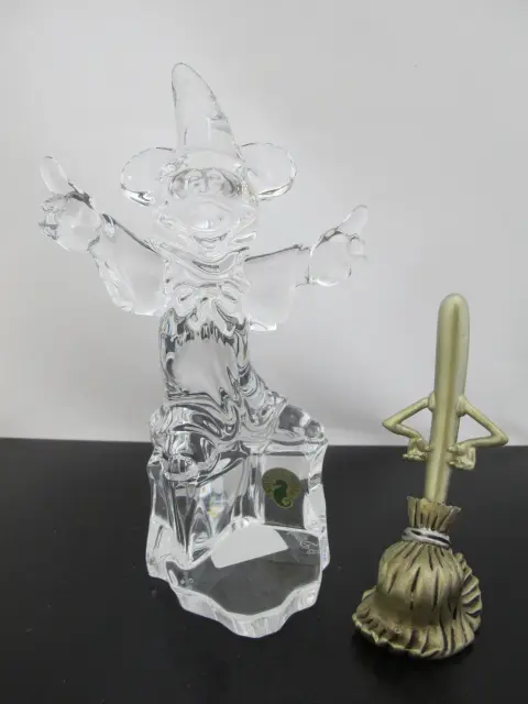 Disney Waterford Crystal Mickey Mouse Sorcerer Limited Edition of 750 in Box, photo 4 of 12