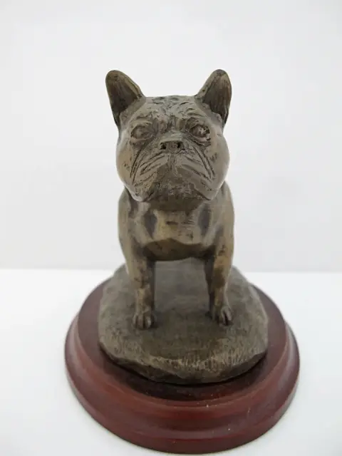 Douglas Gray French Bulldog Cold Cast Bronze Resin Statue Figurine, photo 2 of 10