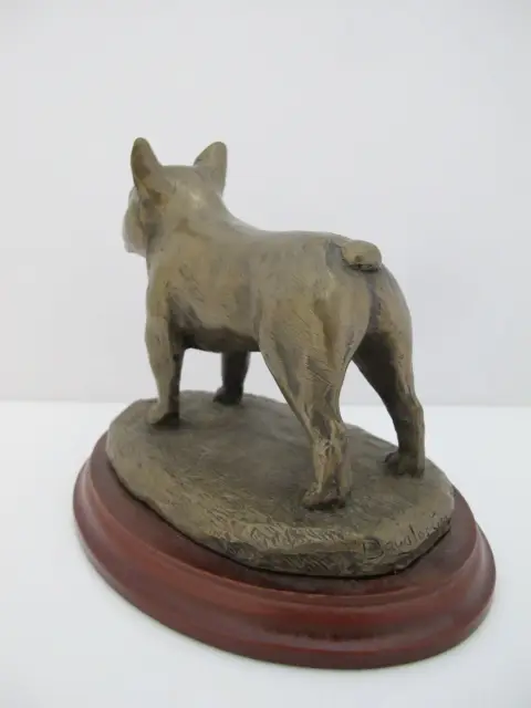 Douglas Gray French Bulldog Cold Cast Bronze Resin Statue Figurine, photo 4 of 10