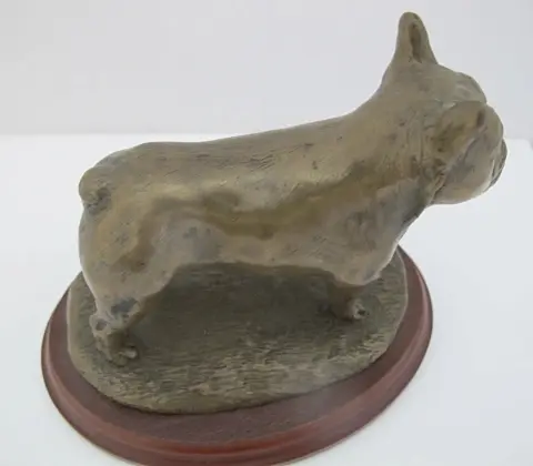 Douglas Gray French Bulldog Cold Cast Bronze Resin Statue Figurine, photo 9 of 10