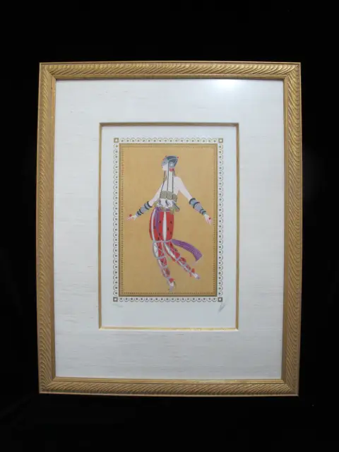Erte Romain De Tirtoff Scheherzade Suite Art Deco Signed Serigraph Set of 4, photo 2 of 12