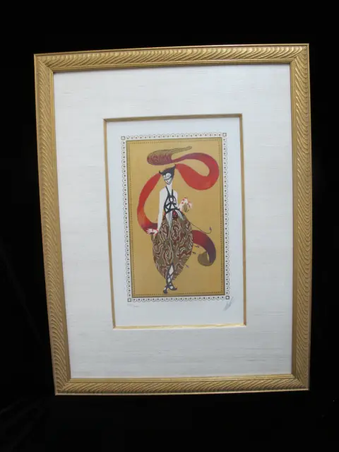 Erte Romain De Tirtoff Scheherzade Suite Art Deco Signed Serigraph Set of 4, photo 7 of 12