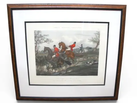 Henry Alken Fores Hunting Sketches Plate 2 Right & Wrong Sort Harris Engraving, photo 1 of 12