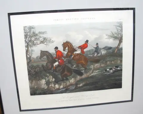 Henry Alken Fores Hunting Sketches Plate 2 Right & Wrong Sort Harris Engraving, photo 3 of 12