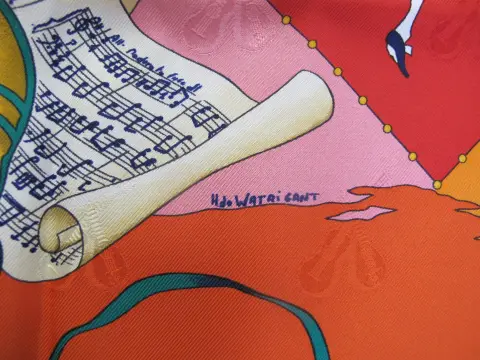 Hermes Paris Carre 90 Le Carnaval De Venise Jacquard Silk Scarf Nwt, photo 4 of 12