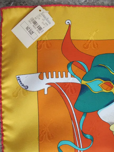 Hermes Paris Carre 90 Le Carnaval De Venise Jacquard Silk Scarf Nwt, photo 6 of 12