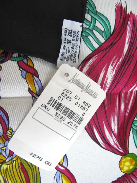 Hermes Paris Carre 90 Le Timbalier Black Border Silk Scarf Nwt & Box, photo 10 of 12