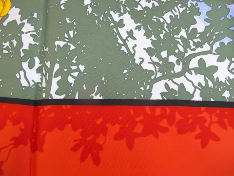 Hermes Paris Carre 90 Marché Flottant Du Lac Inlé Burma Market Silk Scarf W/Box, photo 10 of 12