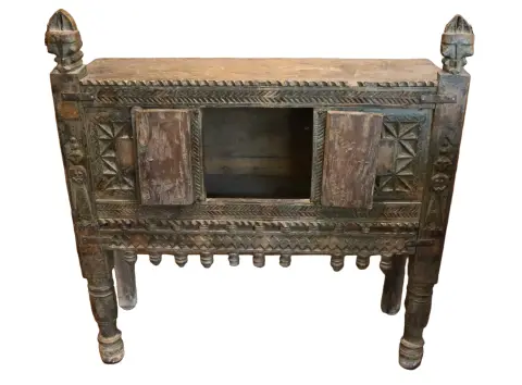 Indian Antique Hardwood Damchiya (Storage Cabinet or Hope Chest), photo 2 of 8