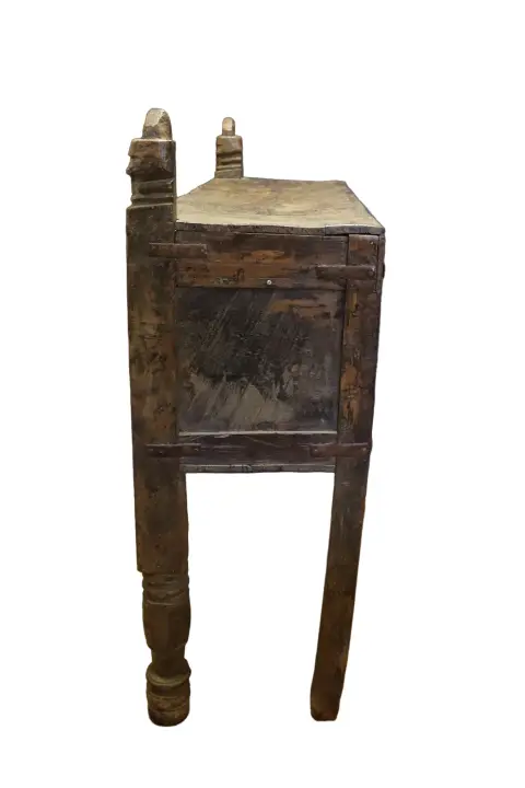 Indian Antique Hardwood Damchiya (Storage Cabinet or Hope Chest), photo 5 of 8