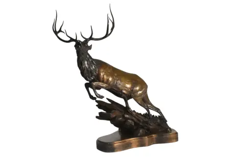 James Stafford "Flight" Bronze Elk Sculpture, photo 10 of 11