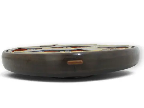 Japanese Lazy Susan Imari Porcelain Butterfly & Flower Rotating Serving Dish Set, photo 4 of 12