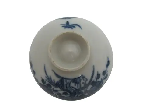 Japanese Sometsuke Blue Porcelain Soup or Rice Bowl With Lid, photo 10 of 11
