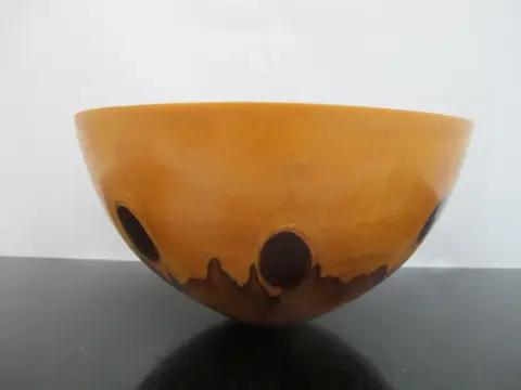 Jess Craig Turned Norfolk Island Pine Wood Studio Hawaii Art Bowl, photo 5 of 12