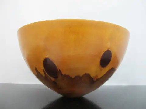 Jess Craig Turned Norfolk Island Pine Wood Studio Hawaii Art Bowl, photo 6 of 12