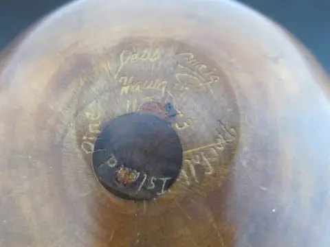 Jess Craig Turned Norfolk Island Pine Wood Studio Hawaii Art Bowl, photo 11 of 12