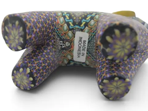 Jon Stuart Anderson Fimo Polymer Millefiori Clay Ram Figurine Sculpture, photo 6 of 10