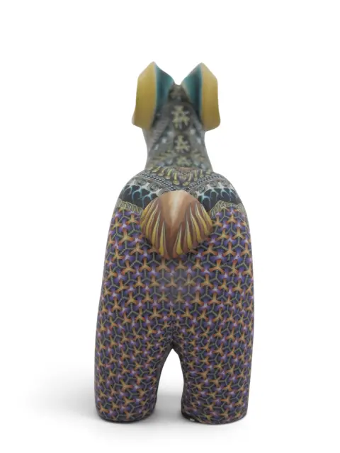 Jon Stuart Anderson Fimo Polymer Millefiori Clay Ram Figurine Sculpture, photo 9 of 10