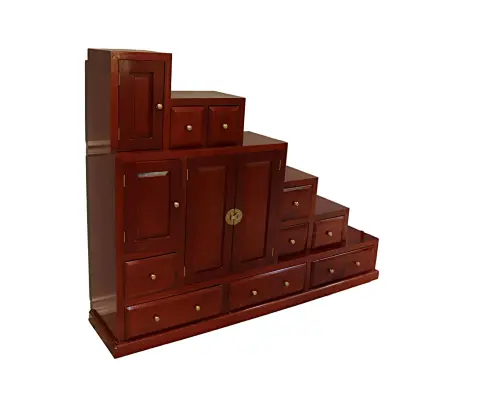 Kaidan Tansu Step Chest With Brass Hardware, photo 2 of 8