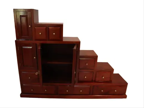 Kaidan Tansu Step Chest With Brass Hardware, photo 3 of 8