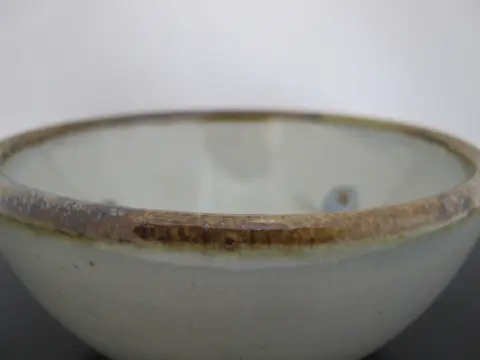 Ken Edwards El Palomar Blue Bird Flowers Mexican Tonala Pottery 6 1/4" Bowl, photo 4 of 6
