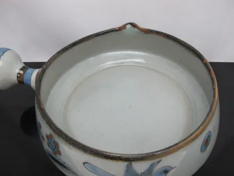 Ken Edwards El Palomar Blue Bird Tonala Mexico Folk Art Pottery Casserole, photo 8 of 11