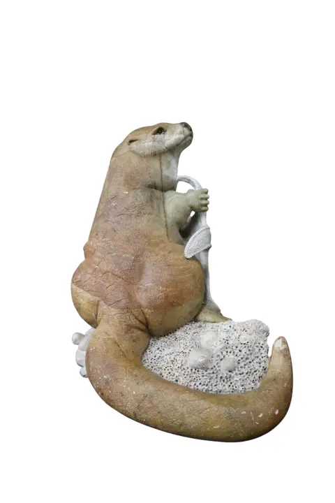 Kevin Peters "Get Your Own Starfish" Brazilian Soapstone Sea Otter Sculpture, photo 8 of 12