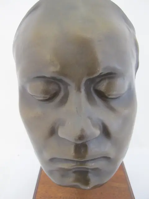 Ludwig Van Beethoven Bronze Franz Klein Life Mask Replica Cast Sculpture, photo 3 of 12
