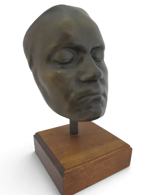 Ludwig Van Beethoven Bronze Franz Klein Life Mask Replica Cast Sculpture, photo 4 of 12