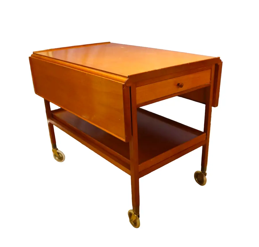 Mid-Century Modern Josef Frank Svenkst Tenn Model 756 Serving Trolley