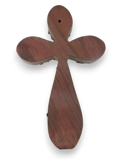 Milagros Mexican Folk Art Wall Cross With Sacred Nailed Amulets & Charms, photo 10 of 10