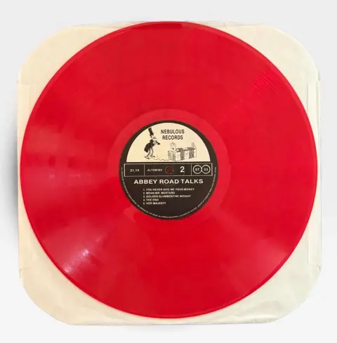 Nice the Beatles Abbey Road Talks Bootleg Vinyl Red Colored Record, photo 4 of 4