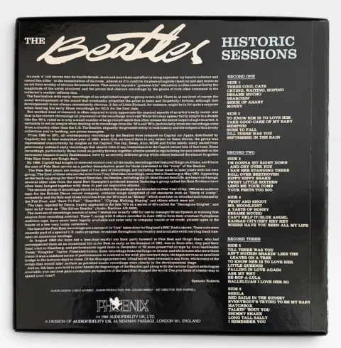 Nice the Beatles Historic Sessions 3LP Bootleg Vinyl Record Box Set, photo 2 of 9